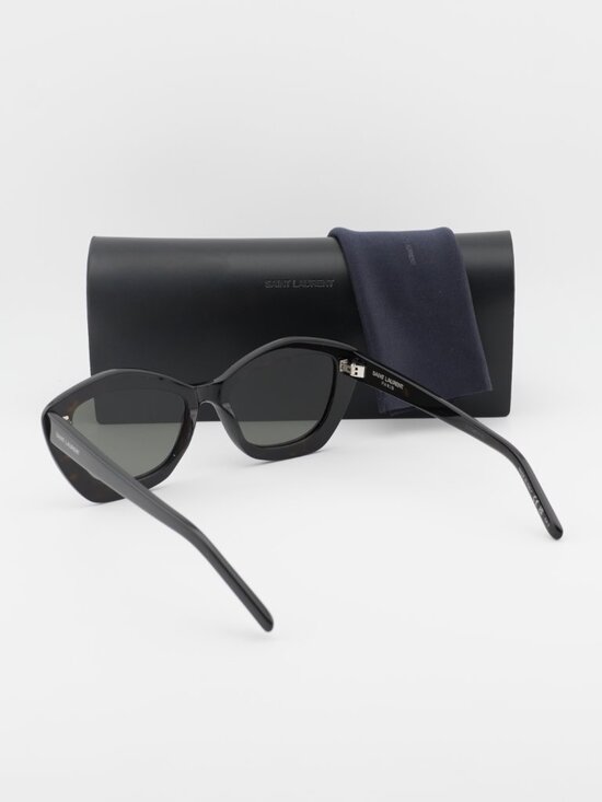 Saint Laurent SL68 002 Cat Eye Sunglasses - Havana\\Grey main image 7